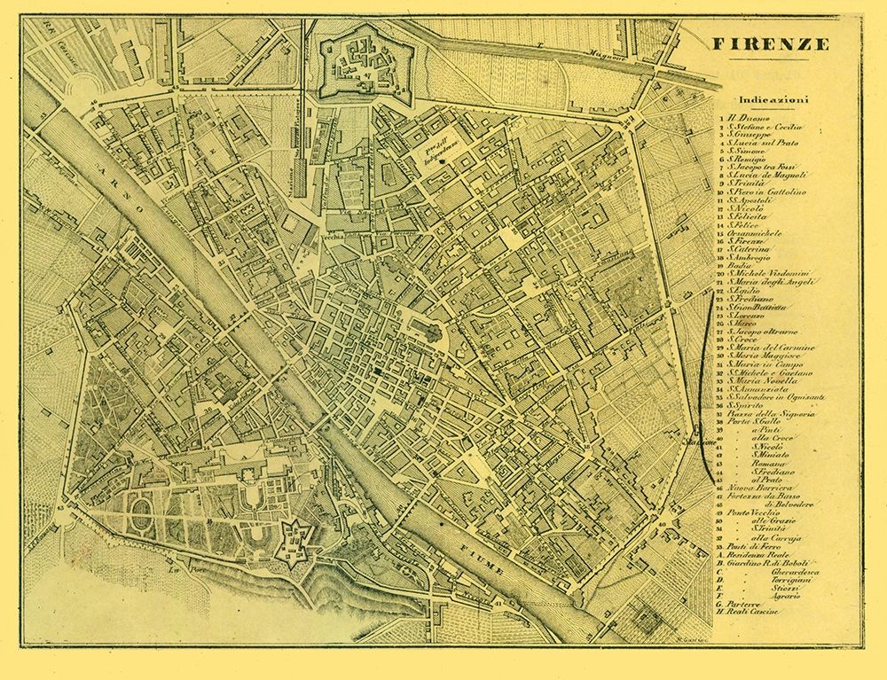Firenze Italy - Muggiani 1865