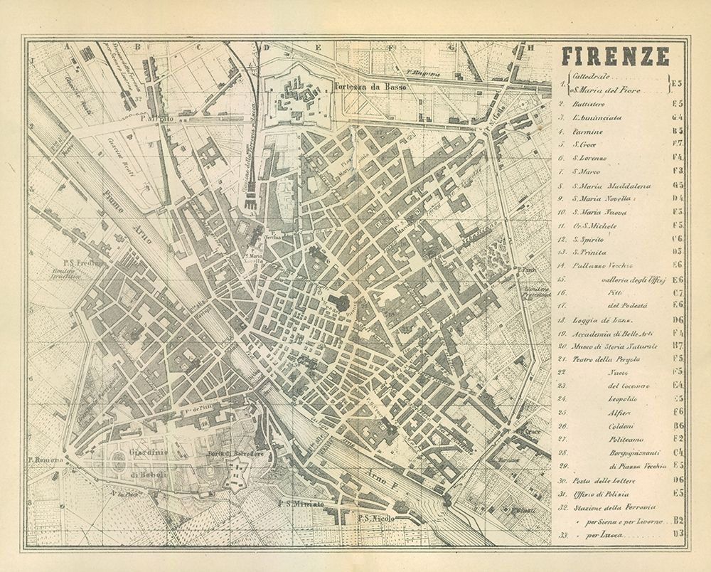 Firenze Italy - Castro 1870