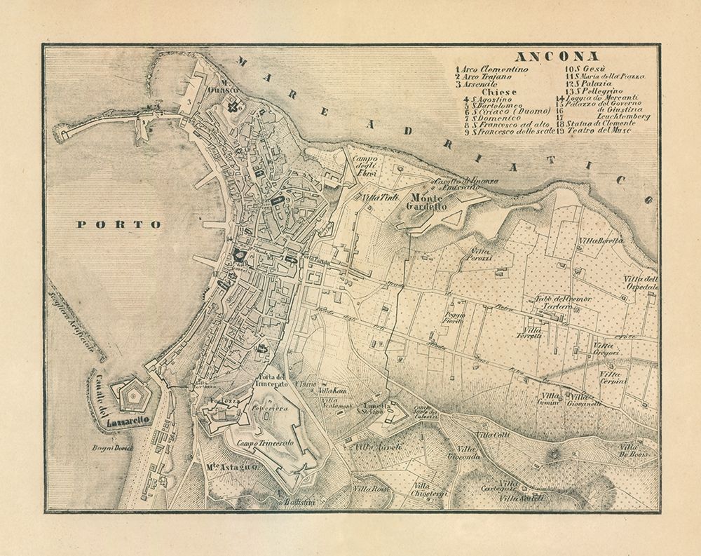 Ancona Italy - Castro 1870
