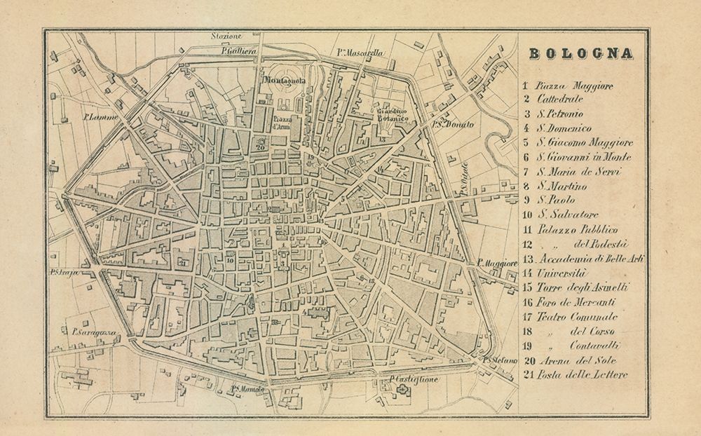 Bologna Italy - Castro 1870