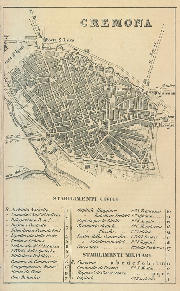 Cremona Italy - Castro 1870