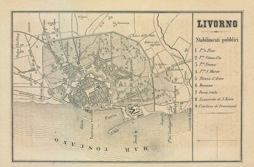 Livorno Italy - Castro 1870