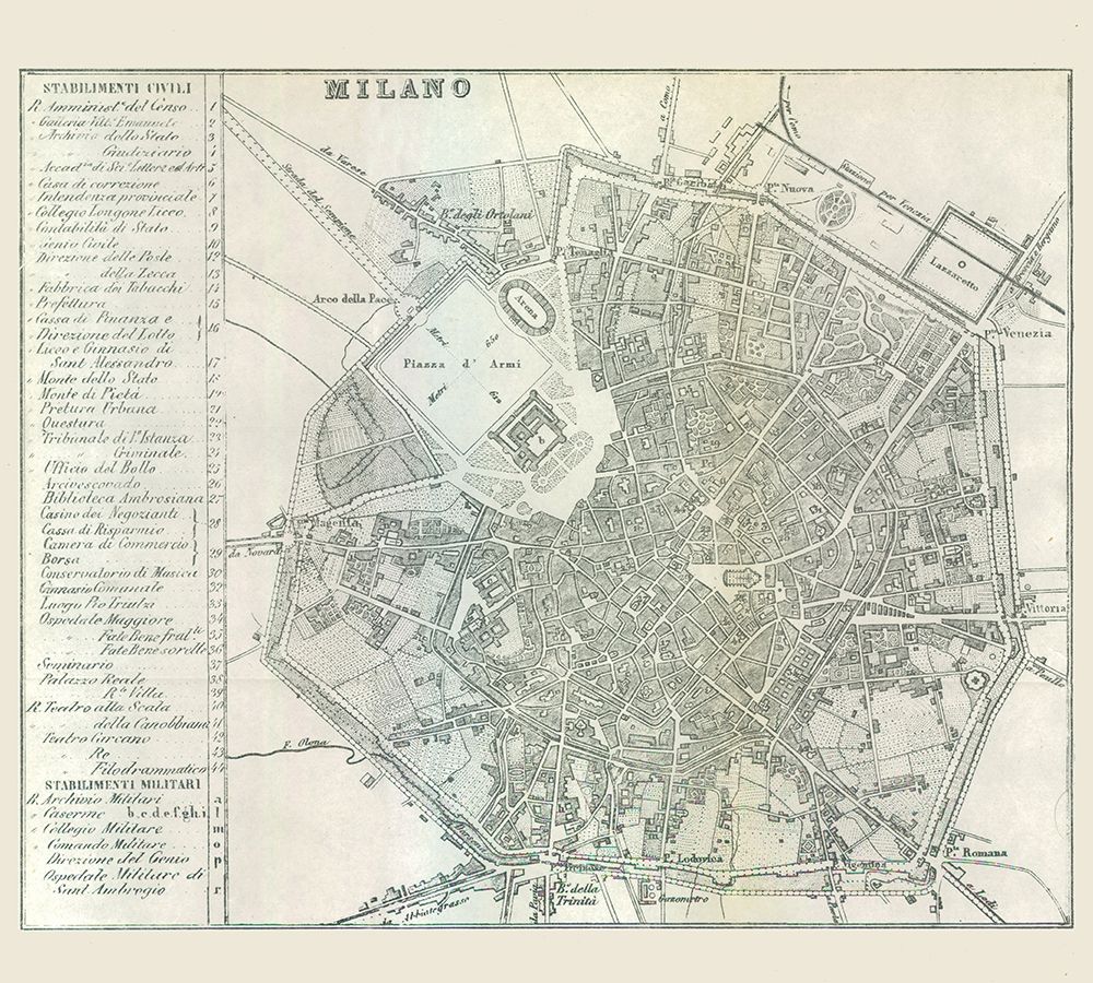 Milano Italy - Castro 1870