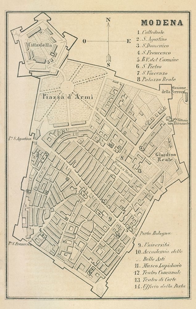 Modena Italy - Castro 1870