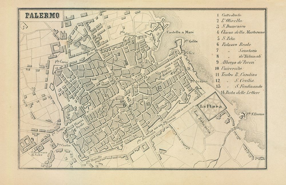 Palermo Italy - Castro 1870