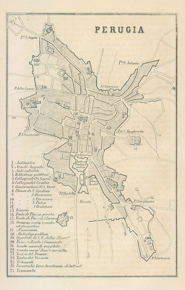 Perugia Italy - Castro 1870
