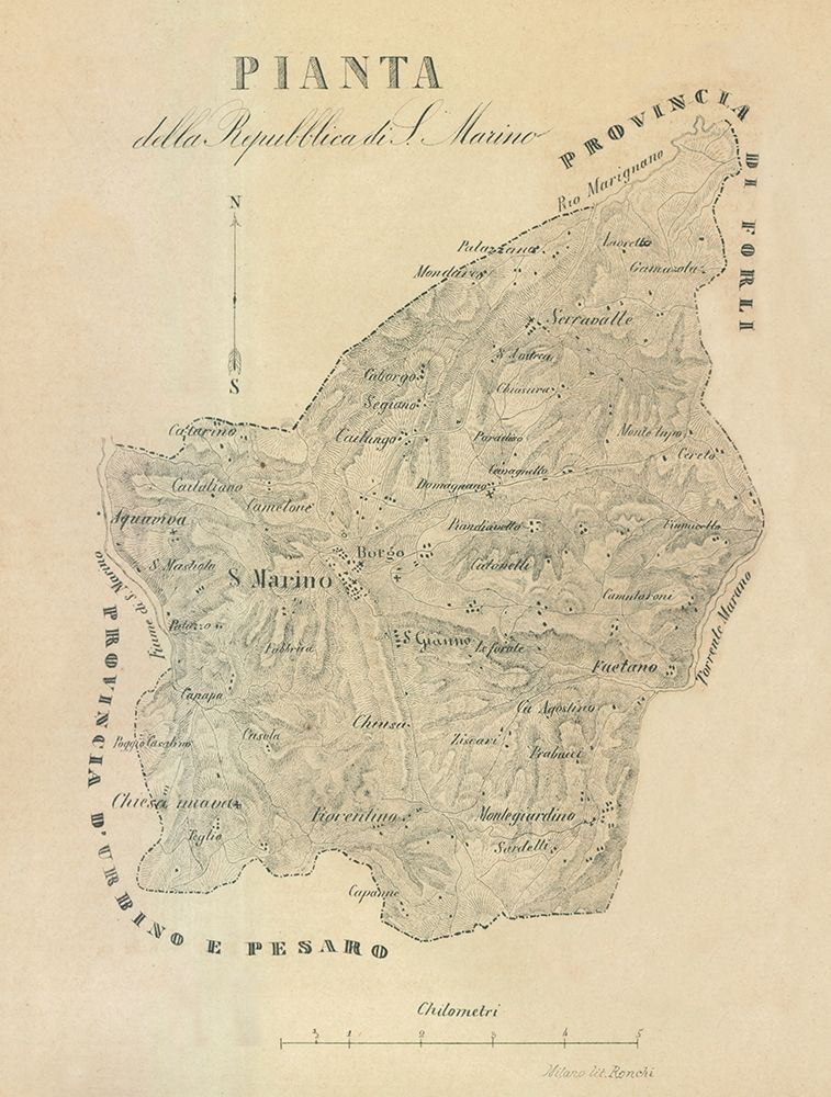 Pianta Italy - Castro 1870