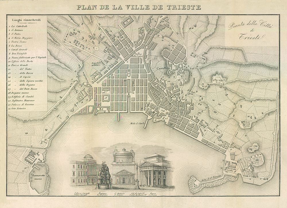 Trieste Italy - Castro 1870