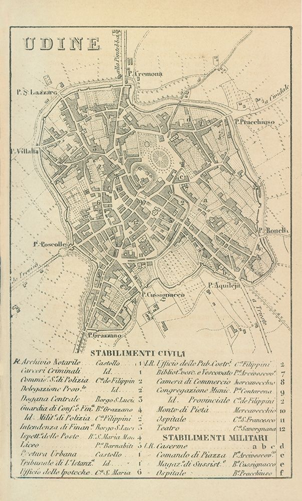 Udine Italy - Castro 1870