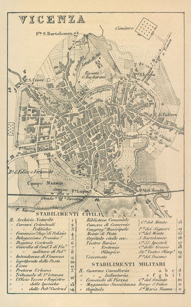 Vicenza Italy - Castro 1870