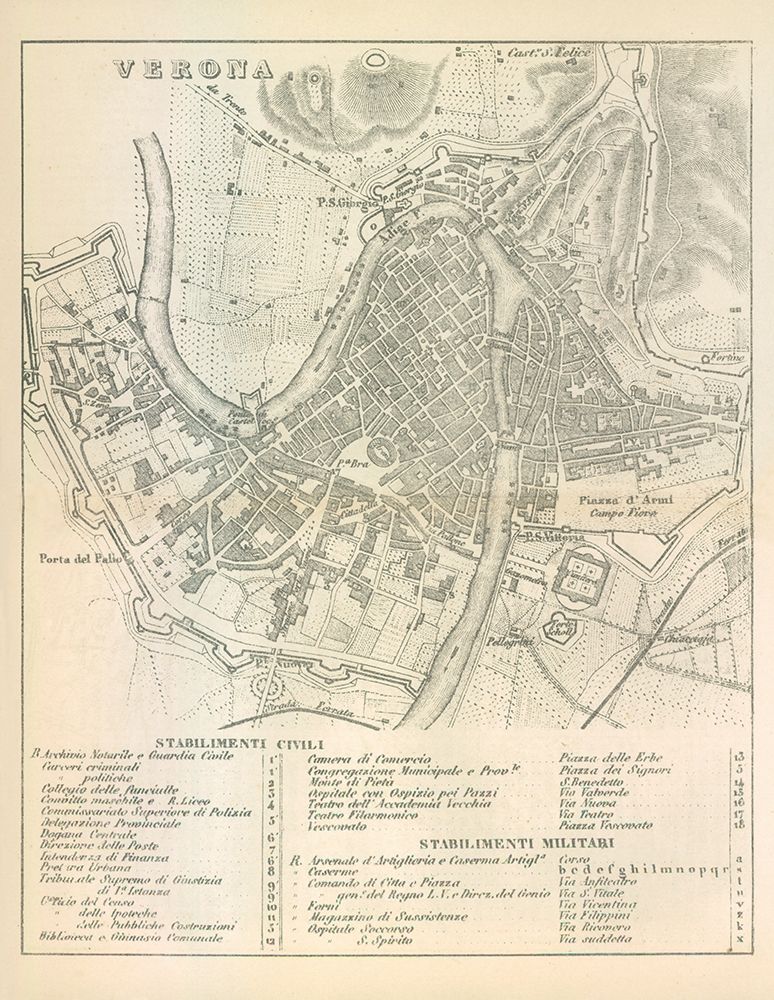 Verona Italy - Castro 1870