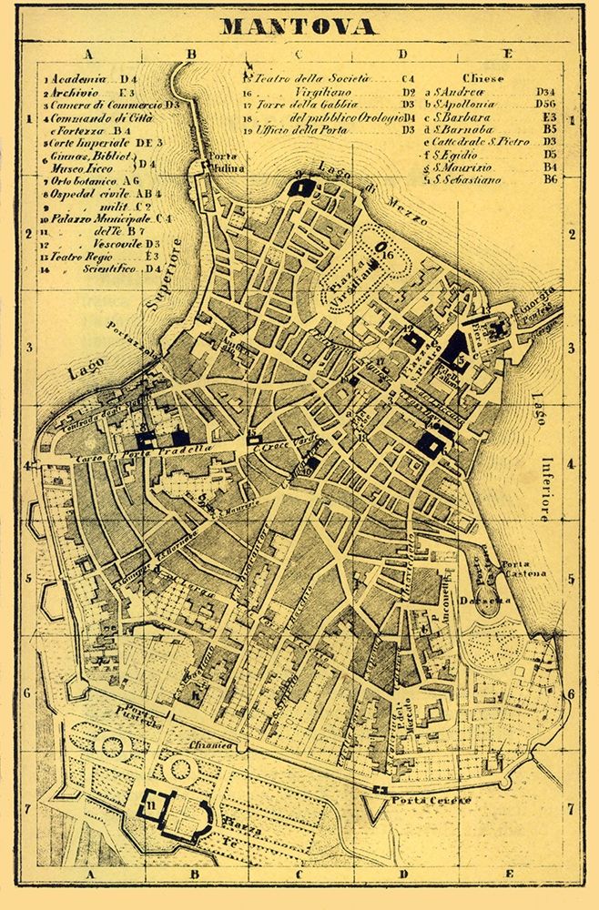 Mantova Italy - Muggiani 1865