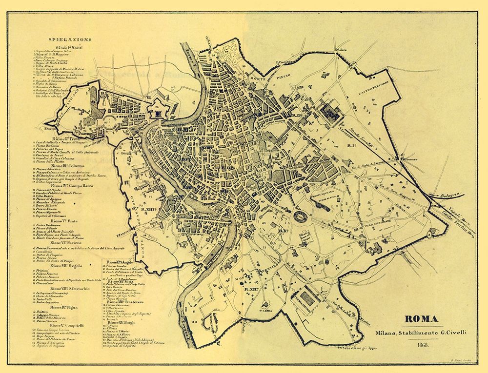 Roma Italy - Castro 1870