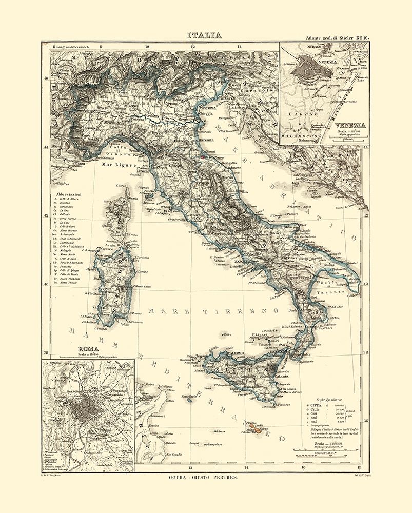 Italy - Perthes 1870