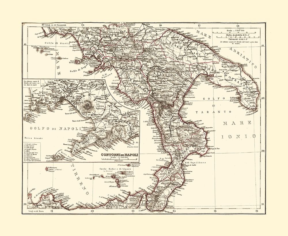Southern Italy - Perthes 1870