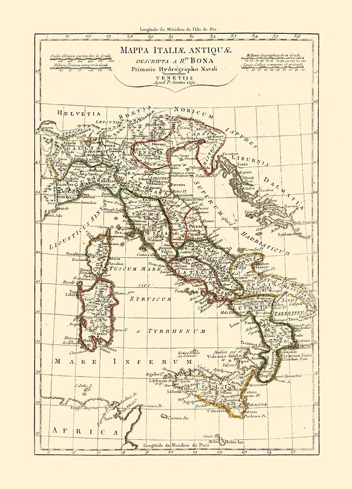 Ancient Italy - Santini 1794