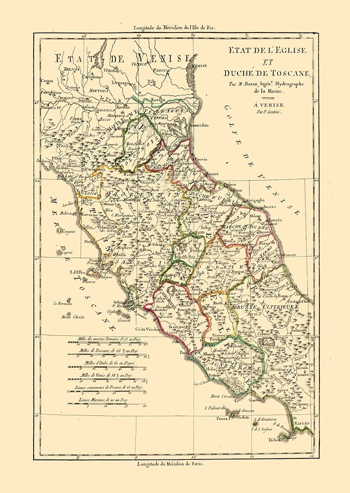 Tuscany Italy - Santini 1794