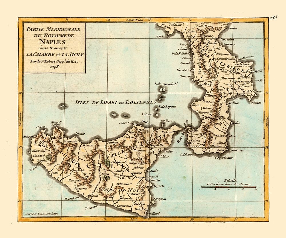 Naples Region Sicily Italy - Robert 1748