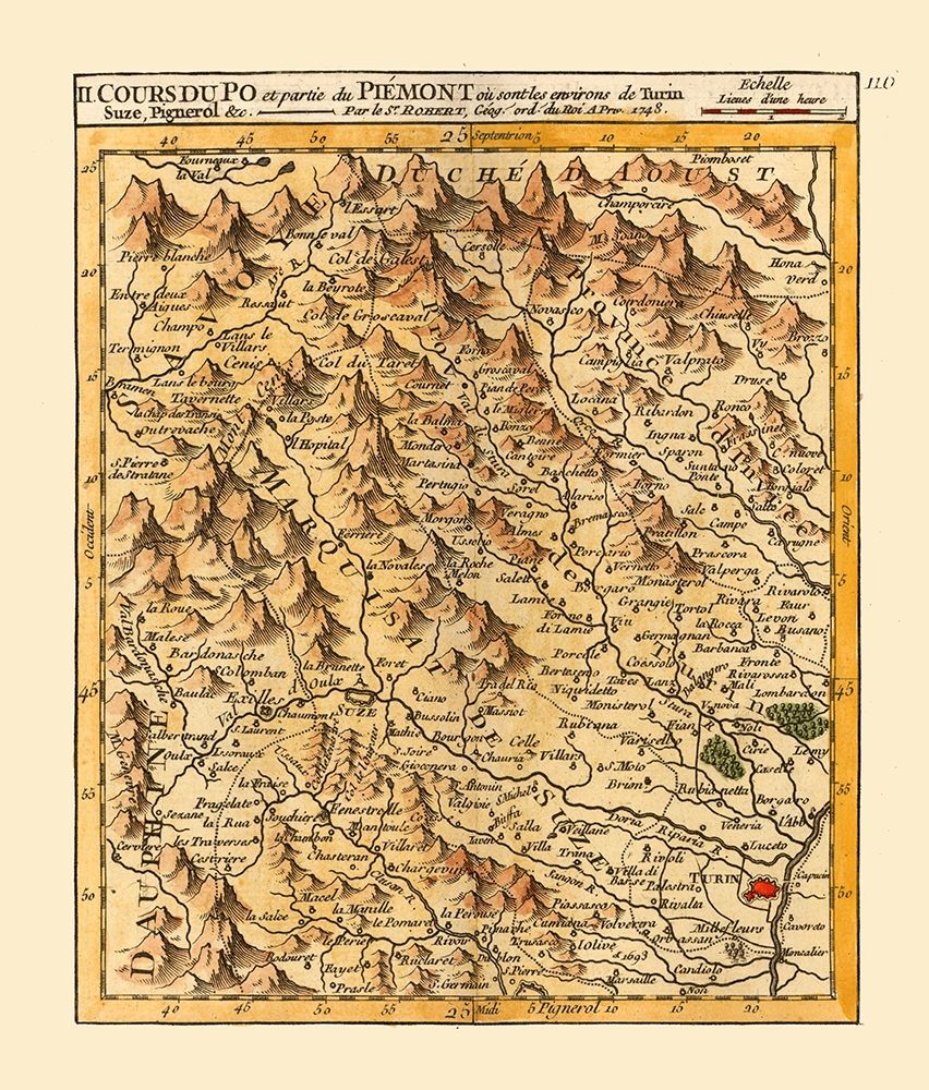 Po River Piedmont Italy - Robert 1748