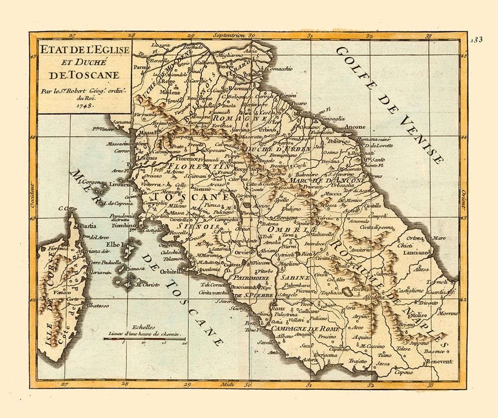 Papal States Tuscany Italy - Robert 1748