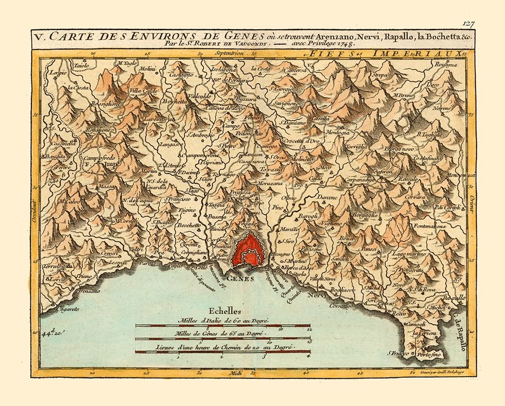 Genoa Environs Italy - Robert 1748