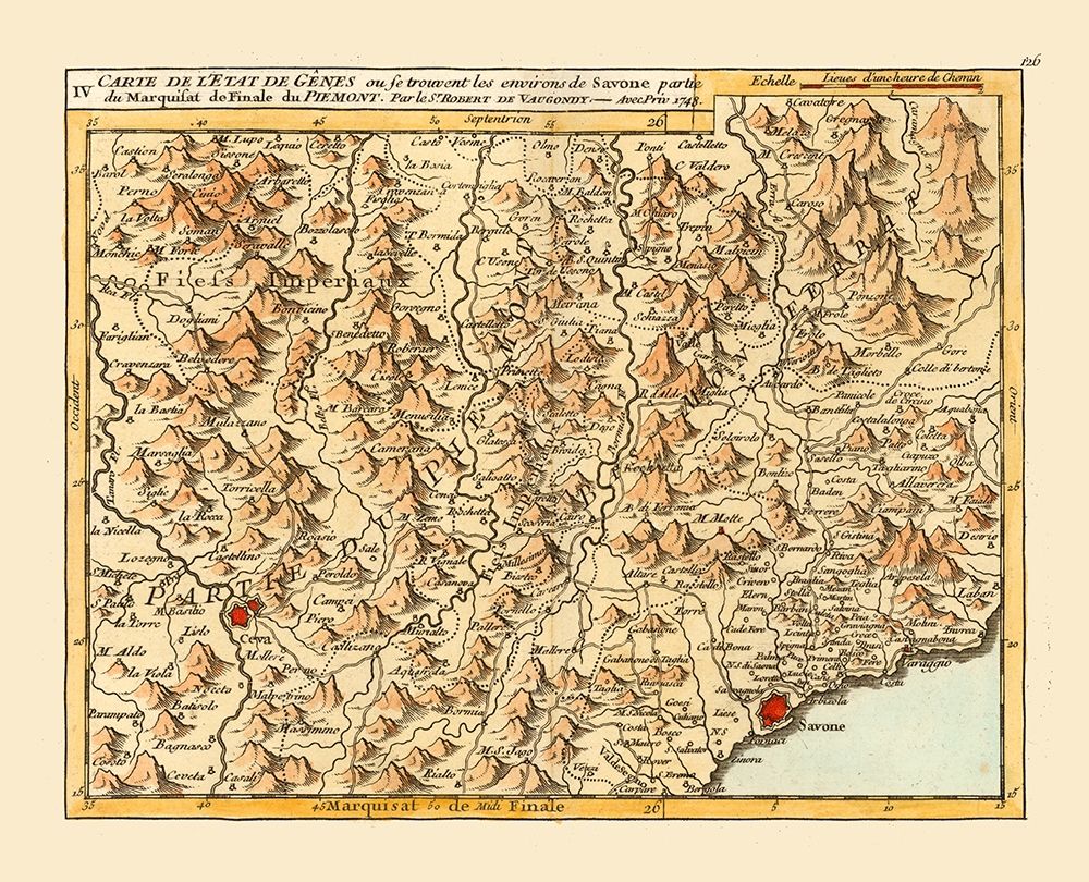 Savona Environs Italy - Robert 1748