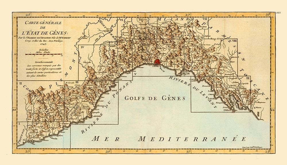 Genoa Province Italy - Robert 1748