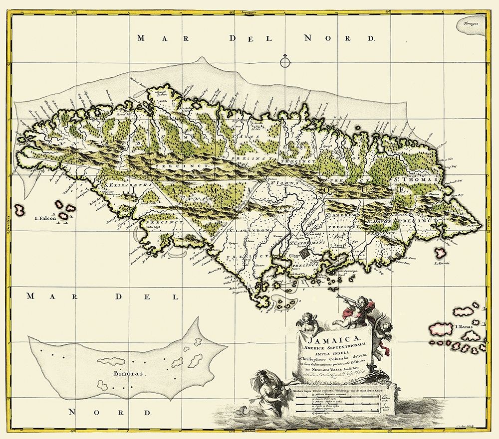 Americae Septentrionalis Caribbean Jamaica