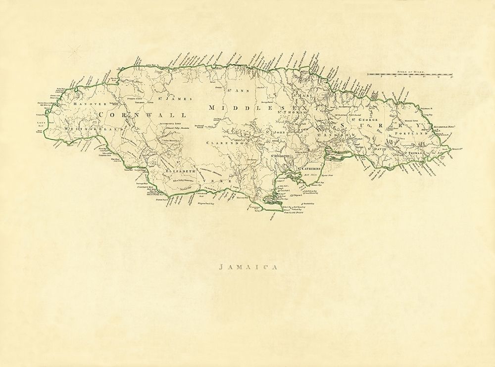 Caribbean Jamaica - Jefferys 1760
