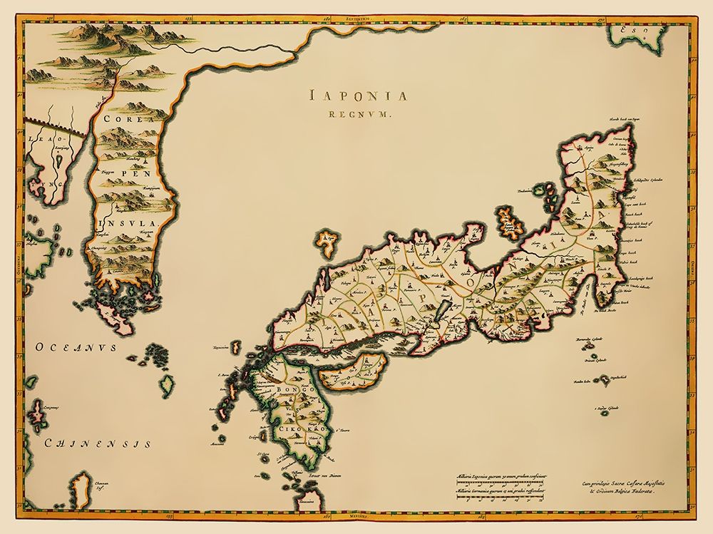 Japan - Blaeu 1655
