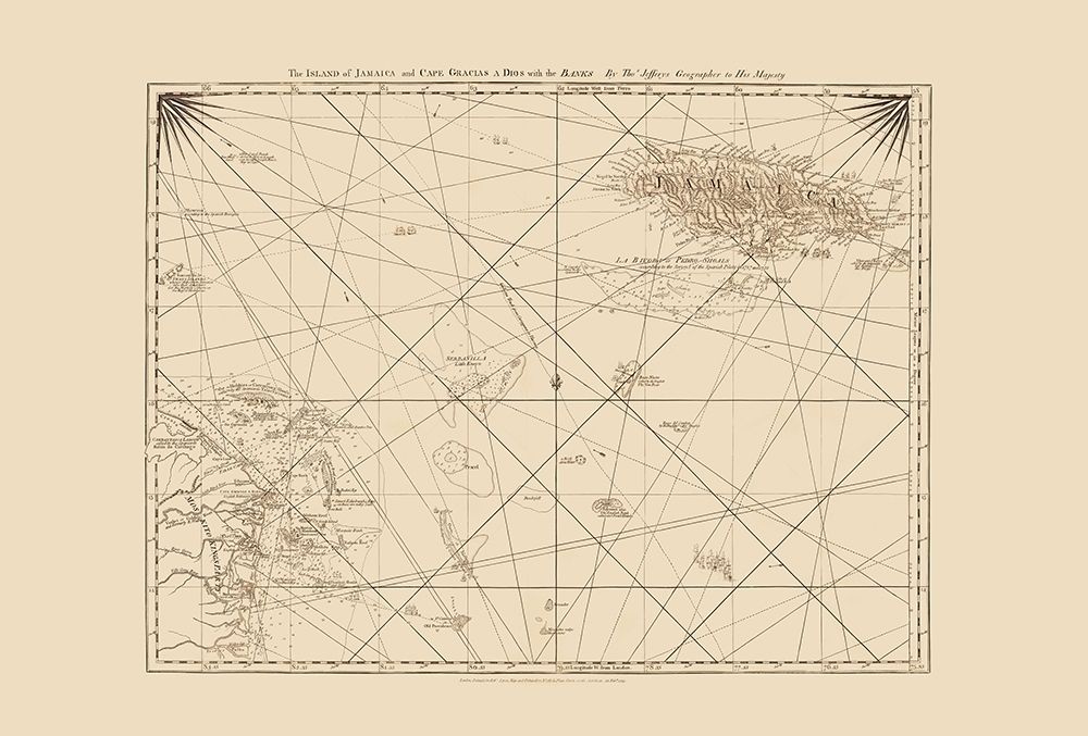 Mosquito Coast Caribbean Jamaica - Jefferys 1775