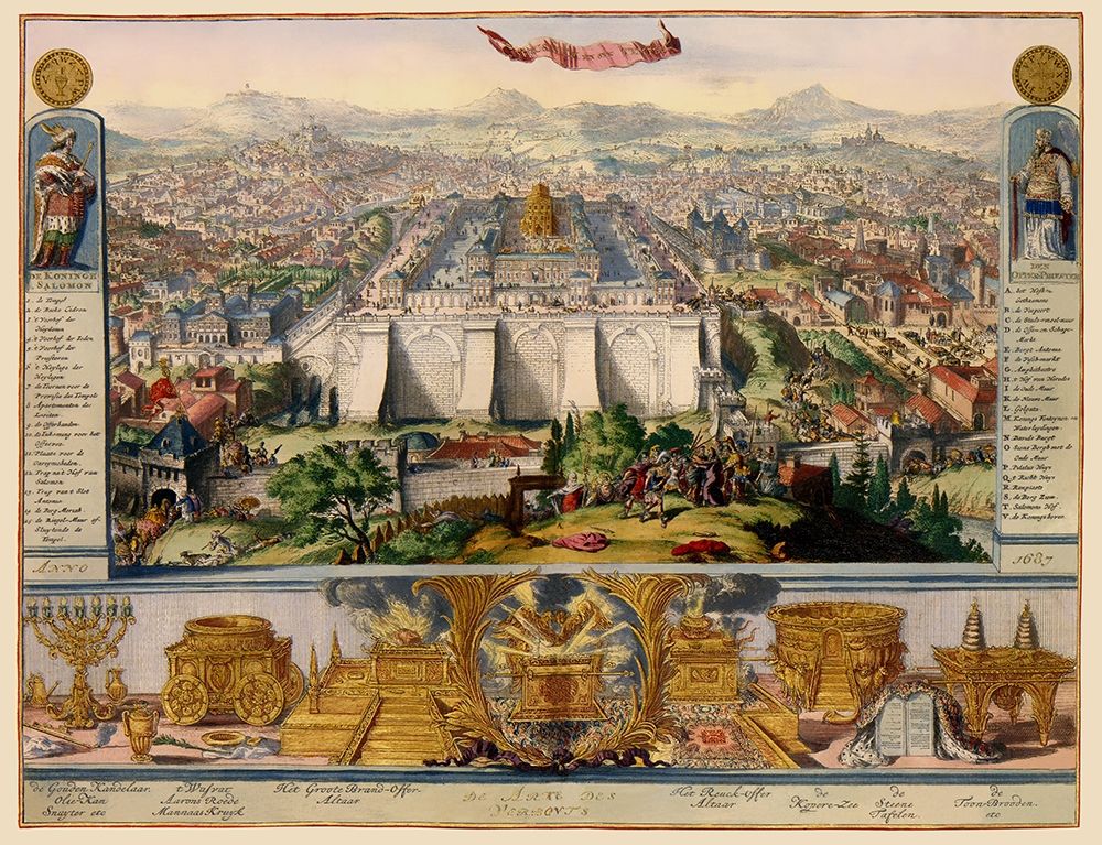 Jerusalem Israel Temple Picture - DHooghe 1687
