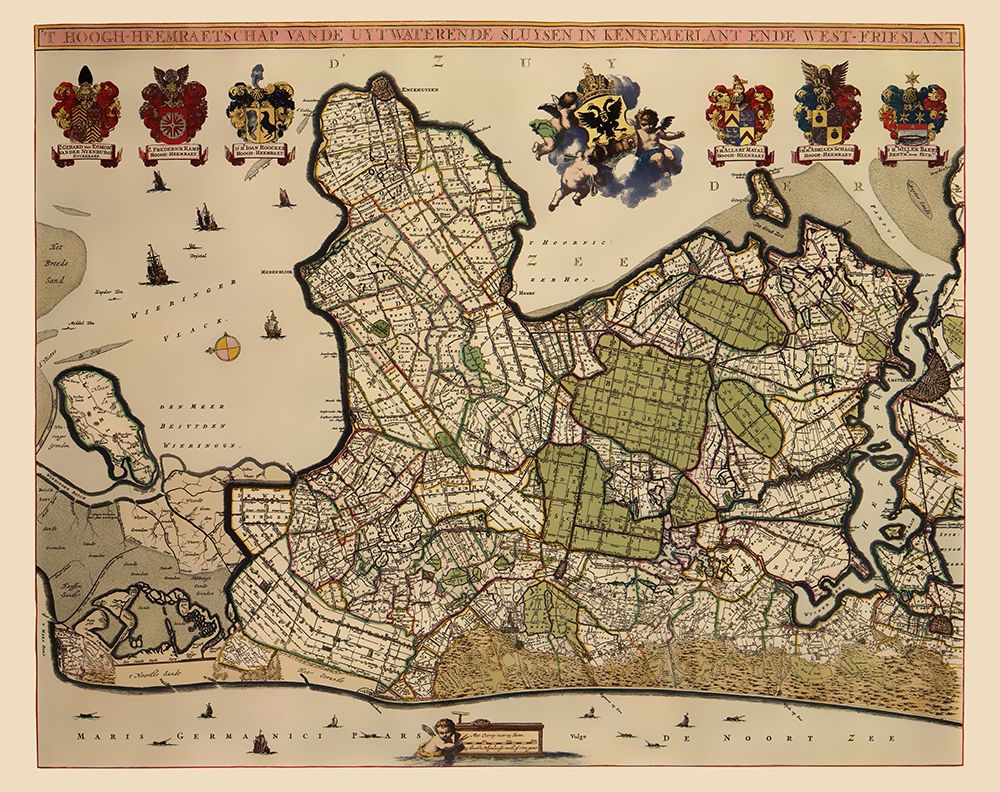 Kennemerland West Friesland Netherlands - Dou 1682
