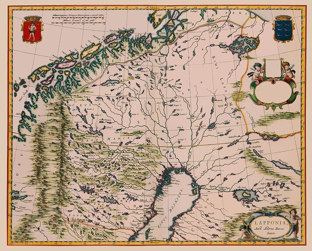 Lapland Finland - Blaeu 1662