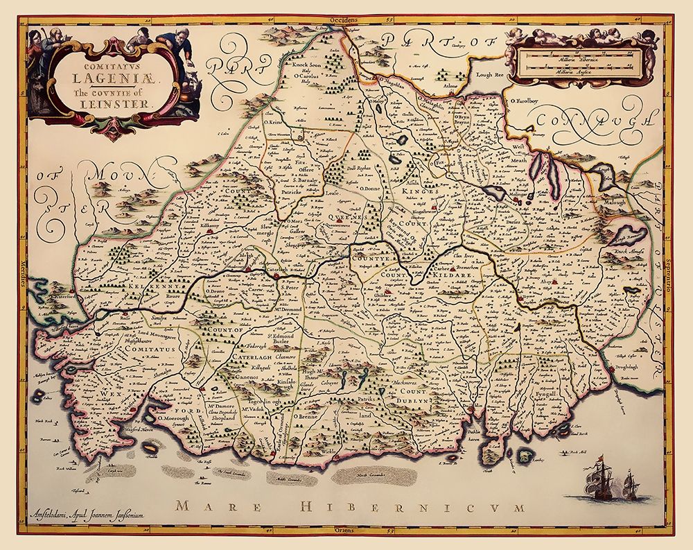 Leinster Province Ireland - Jansson 1646