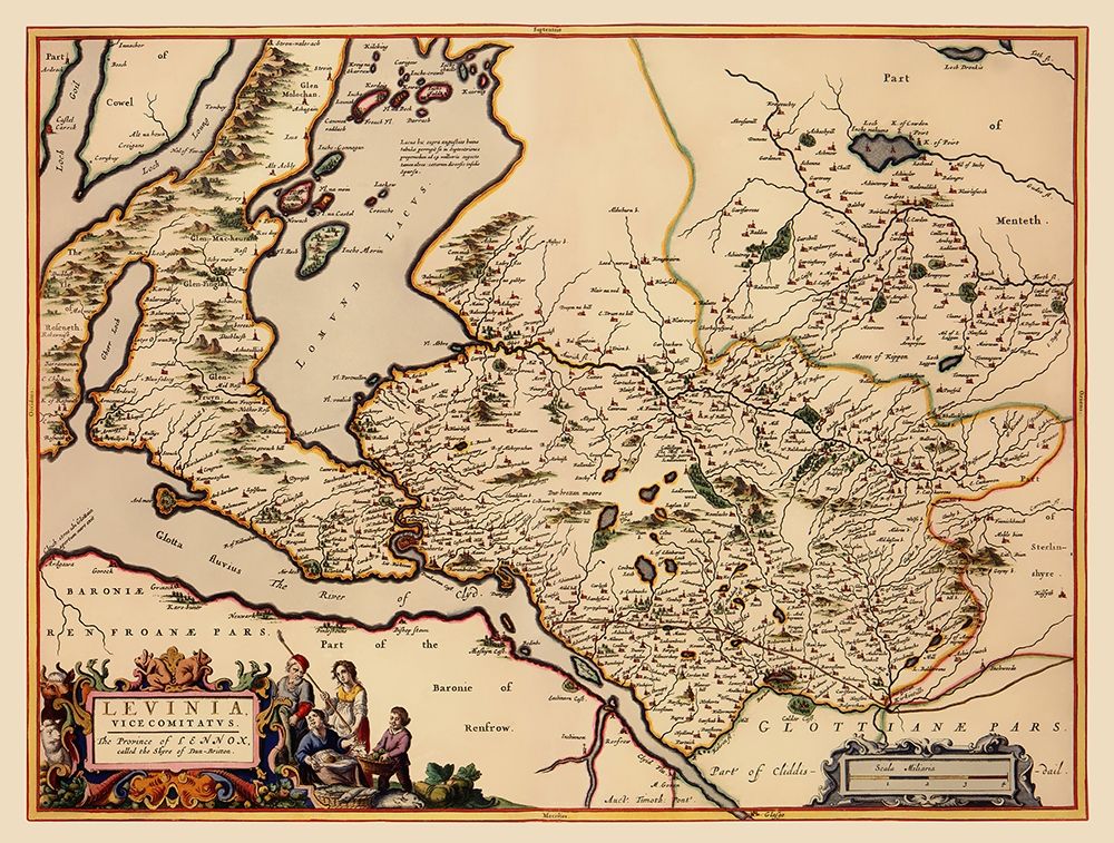 Great Britain Lennox District Scotland - Blaeu