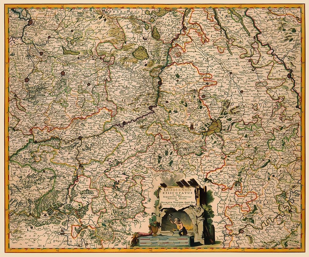 Benelux Liege Belgium - Visscher 1681