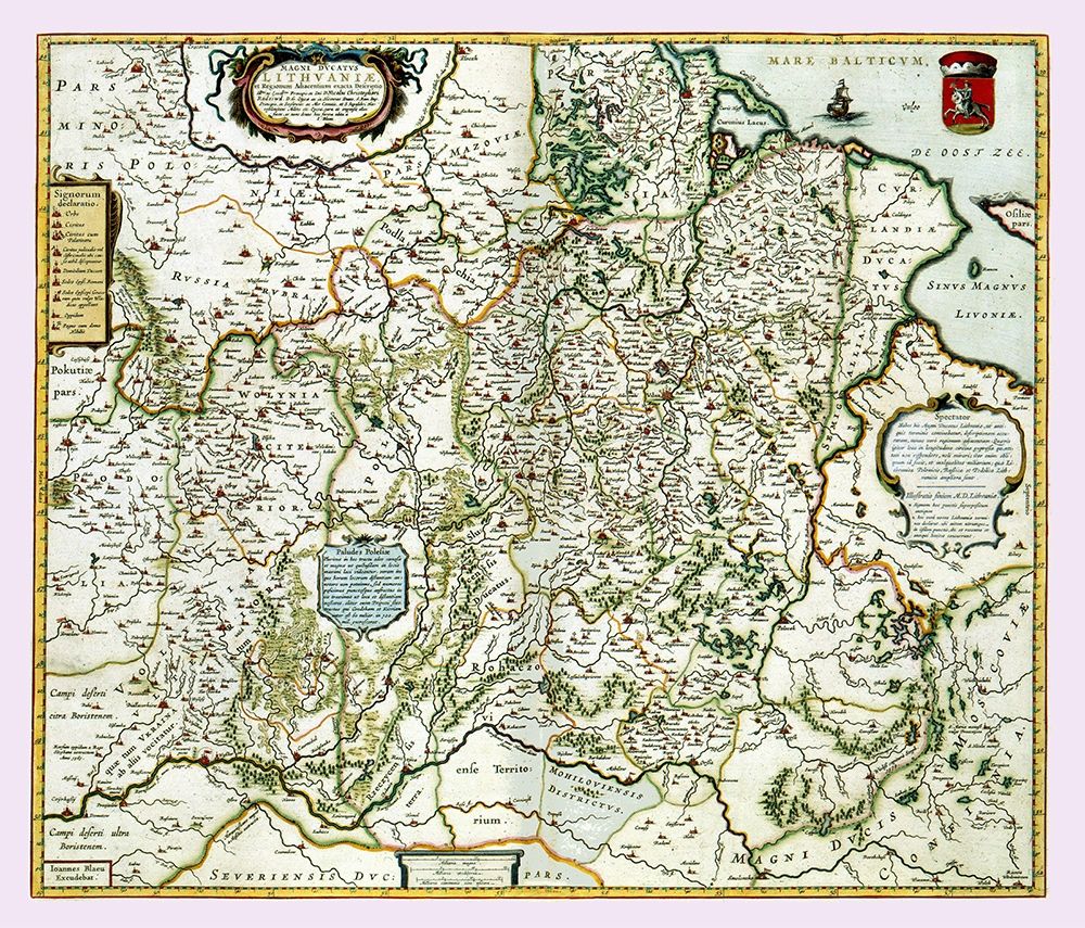 Europe Lithuania - Blaeu 1665