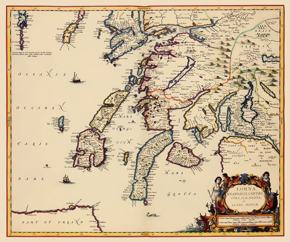 Lorna Lorne Scotland - Blaeu 1654