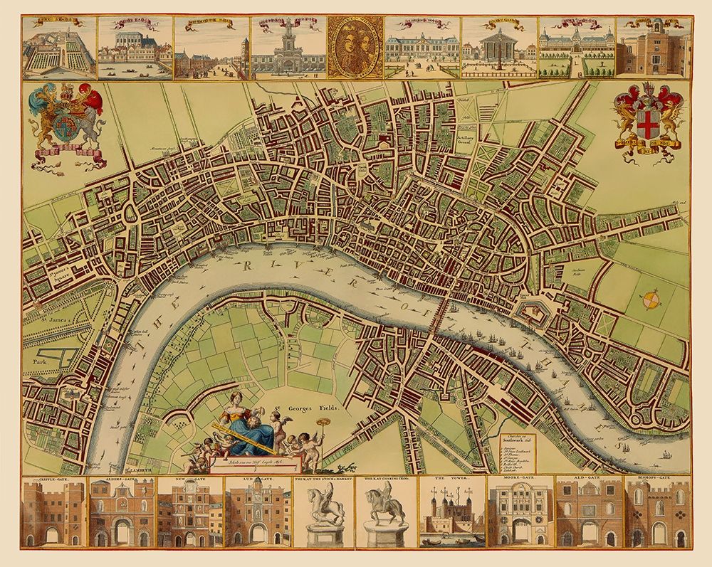 London England - Hollar 1688