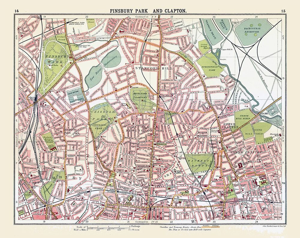 Finsbury Park Clapton London UK - Bartholomew 1921