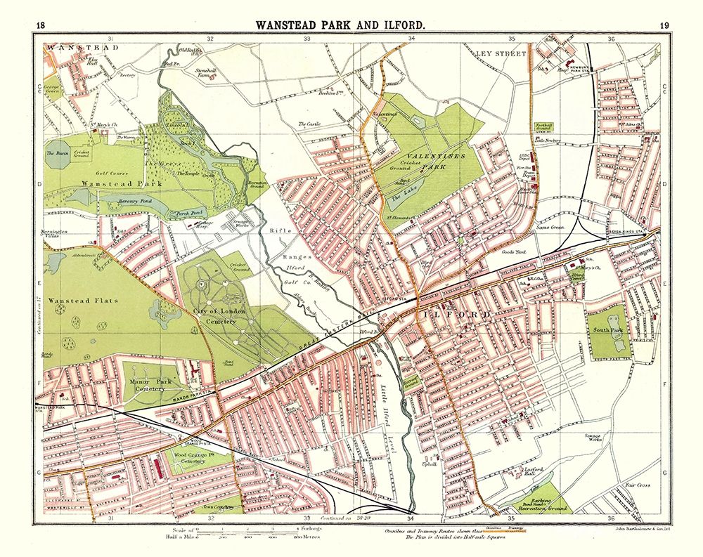 Wanstead Park Ilford London UK - Bartholomew 1921