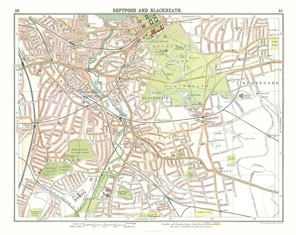 Deptford Blackheath London UK - Bartholomew 1921