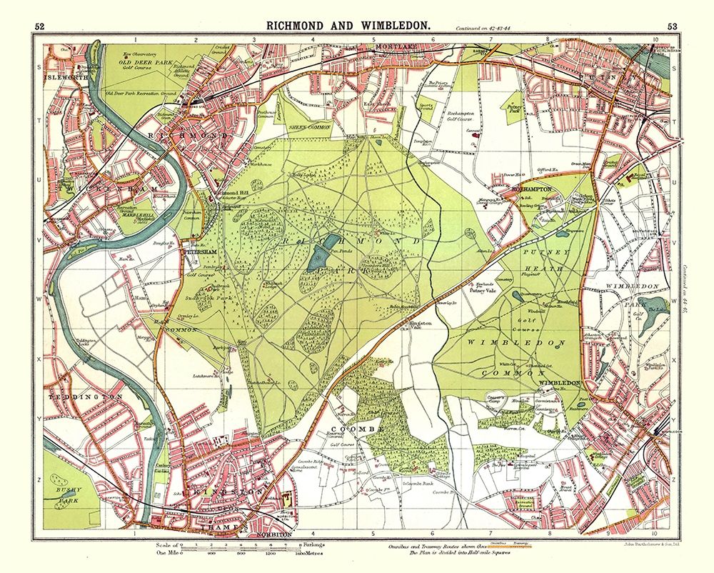 Richmond Wimbledon London UK - Bartholomew 1921