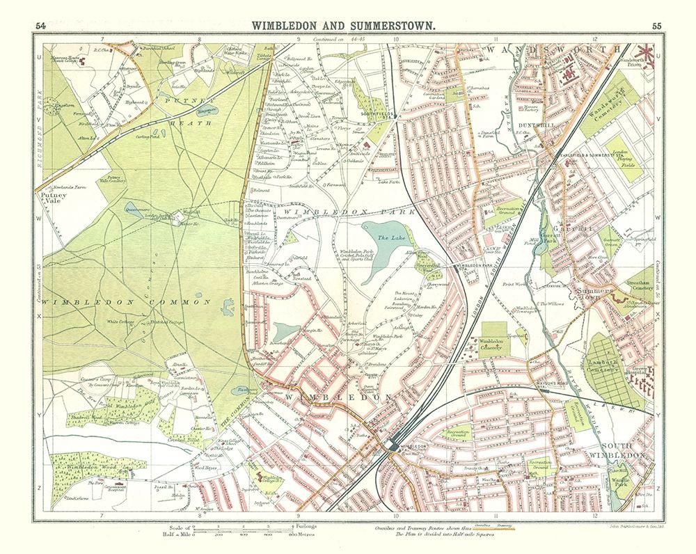 Wimbledon Summerstown London UK - Bartholomew 1921