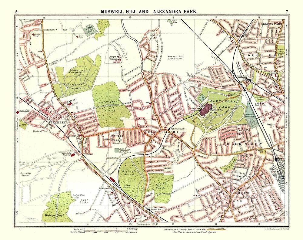 Muswell Hill Alexandra Park London UK