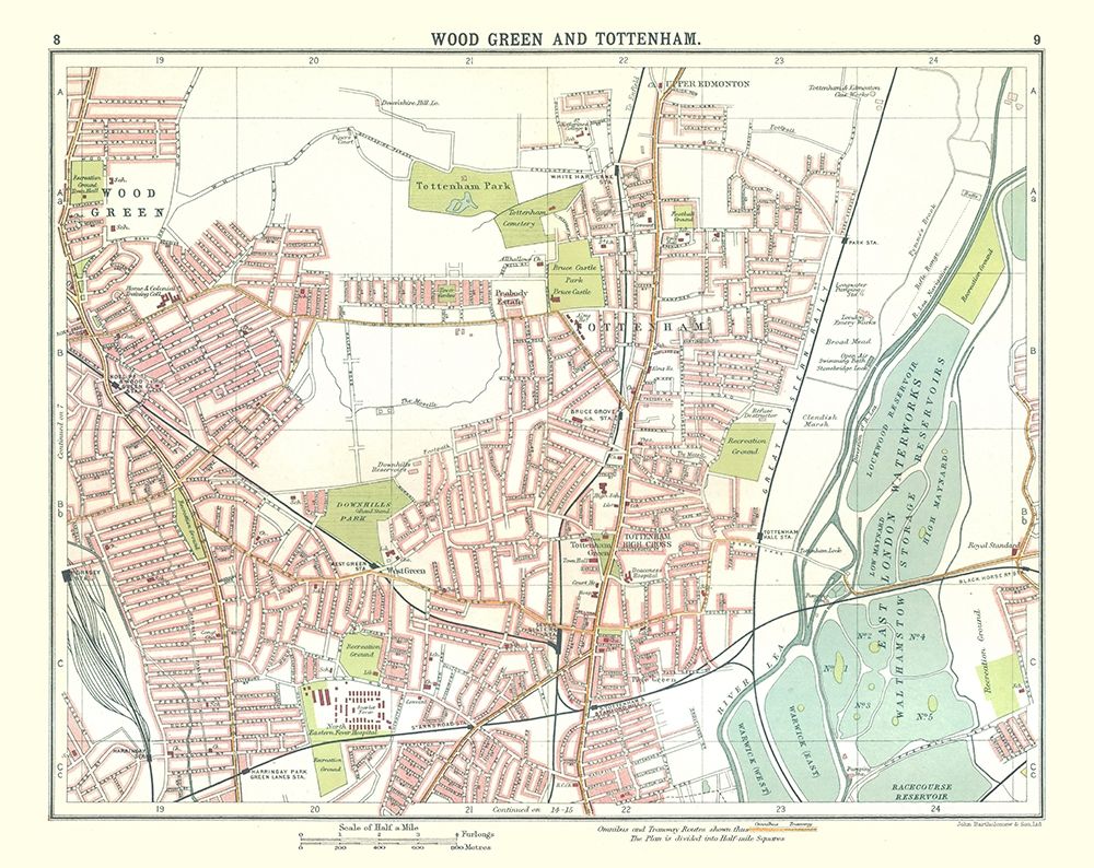 Wood Green Tottenham London UK - Bartholomew 1921