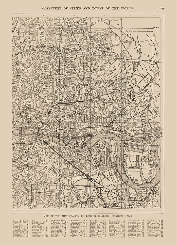 Eastern London UK - Reynold 1921
