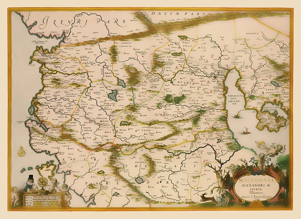 Macedonia Region Greece - Jansson 1654