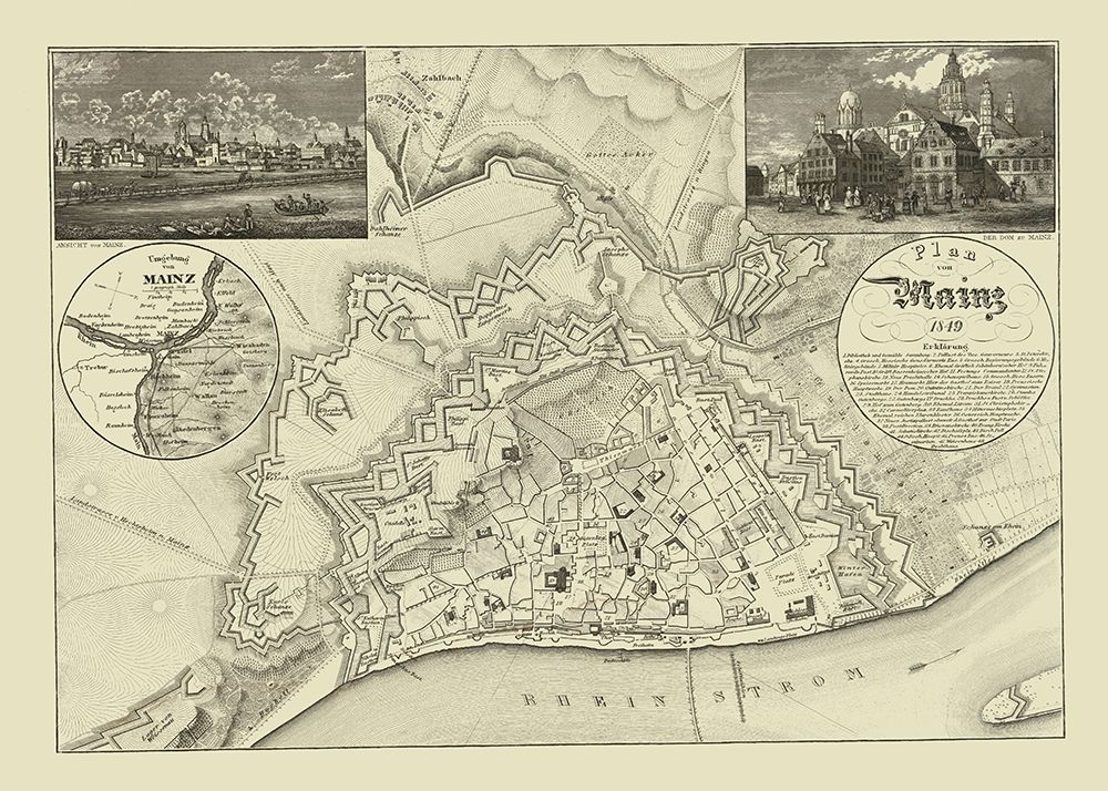 Mainz Germany - Hildburghausen 1849
